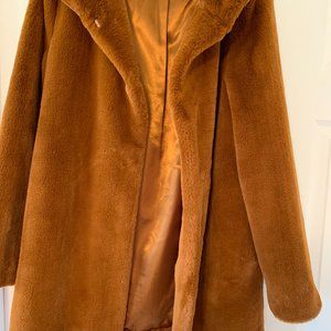 Calvin Klein Maple Color Teddy Bear Coat